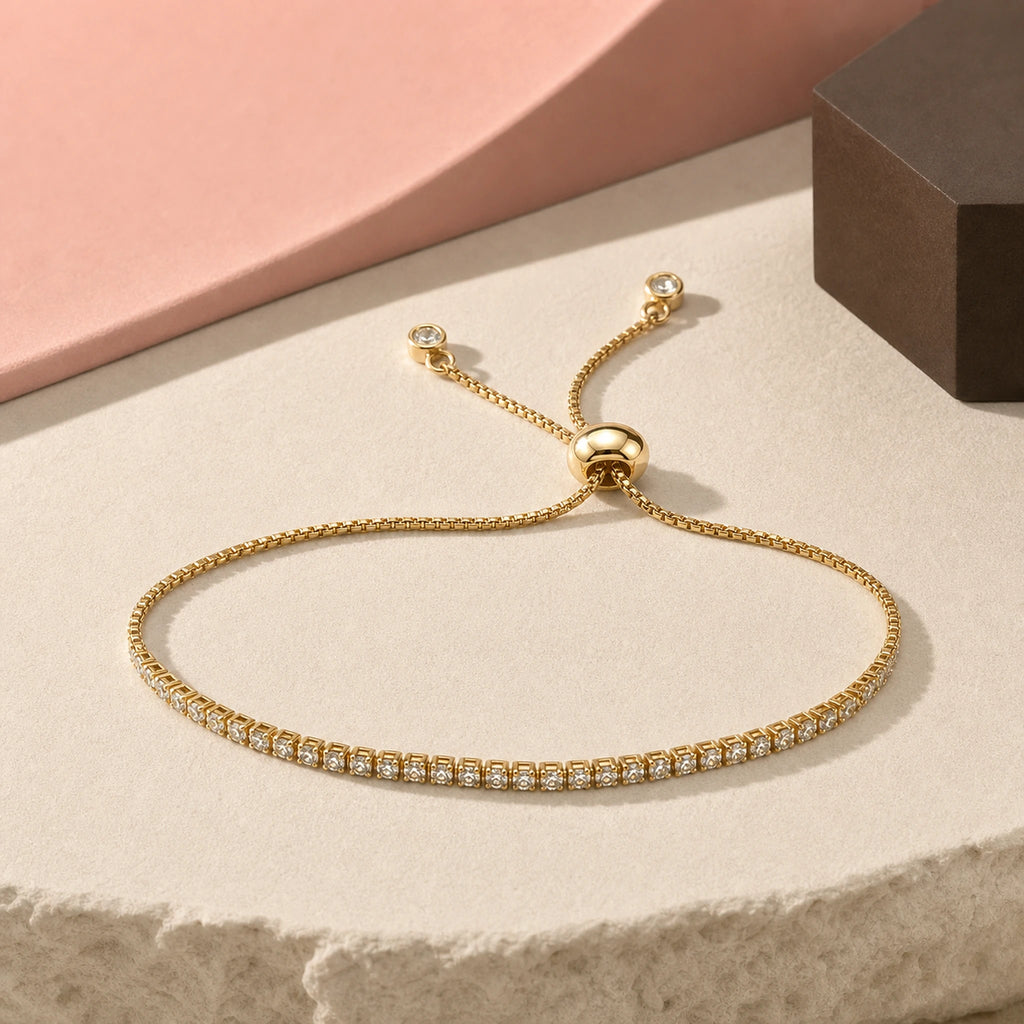 Pulsera Hilera en composición de campaña.